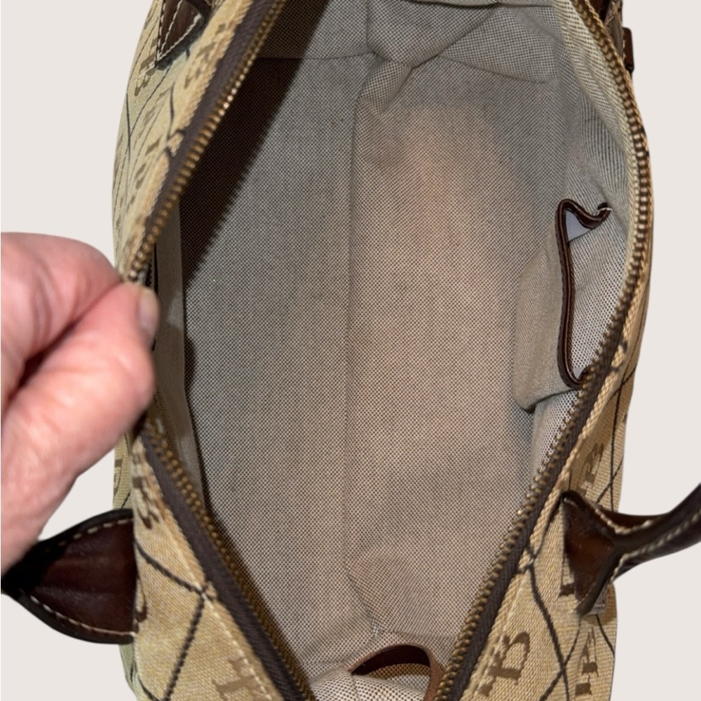 Dooney & Bourke Signature Canvas Small Duffle Limited Edition Leather/Canvas - Picture 4 of 16